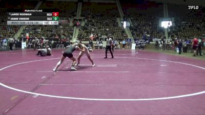 6-7A 138 3rd Place Match - Laree Rodman, Russell County vs Jamie Vinson, Baldwin County