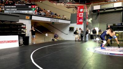 Open Men - 74 lbs Champ. Round 1 - Eric Cortez vs Austin Wehe, Petaluma Wrestling Club