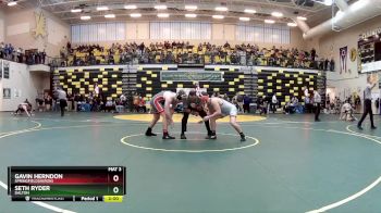 190 lbs Champ. Round 1 - Gavin Herndon, SPRINGFIELD(Akron) vs Seth Ryder, DALTON