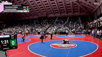 3A-126 lbs Champ. Round 1 - Zachariah Green, Dougherty vs Jackson Burns, LaGrange