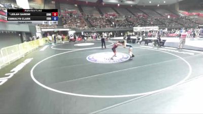 112 lbs Quarters - Leilah Saremi, Southwest Stallions Wrestling Club vs Emmalyn Clark, Elk Grove Wrestling Academy