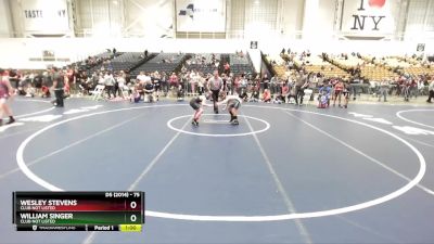 75 lbs 5th Place Match - Wesley Stevens, Club Not Listed vs William Singer, Club Not Listed
