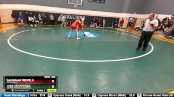 152 lbs Round 2 - Savannah Freifeld, Katy (Girls) vs Vade Hernandez, Conroe Grand Oaks (Girls)