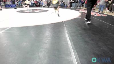 58 lbs Round Of 32 - Jonas Tarrant, Bridge Creek Youth Wrestling vs Gunnar Ratcliff, F-5 Grappling