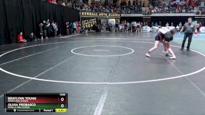 132G Quarterfinal - Braylynn Young, Nikiski High School vs OLIVIA PROBASCO, Wasilla High School