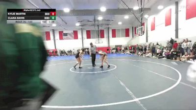 120 lbs Champ. Round 2 - Clara Davis, Rocky Mountain vs Kylie Martin, Baker