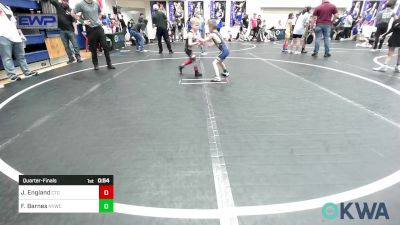 46 lbs Quarterfinal - Jepsen England, Comanche Takedown Club vs Foster Barnes, Newcastle Youth Wrestling