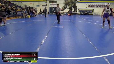 170 lbs Round 2 (8 Team) - Jasmine Newman, Johnston vs Cheyenne Simmons, BCLUW