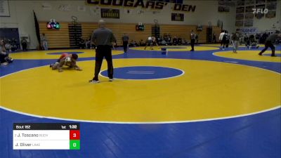 147 lbs Round Of 32 - Joseph Toscano, Buchanan vs Jaiden Oliver, Lake Gibson (FL)