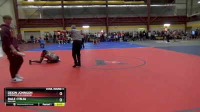 113 lbs Cons. Round 4 - Deion Johnson, Homewood-Flossmoor vs Dale O`Blia, Mullen