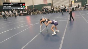 138 lbs Quarterfinals (8 Team) - Holden Hodges, Burwell vs Clay Adams, Ravenna