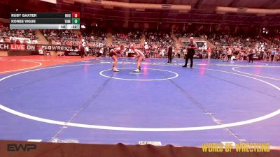 110 lbs Consolation - Ruby Baxter, Hoisington Jr Cardinals vs Koree Vigue, Threestyle