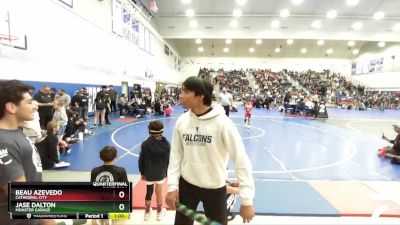 58 lbs Quarterfinal - Beau Azevedo, Cathedral City vs Jase Dalton, Monster Garage