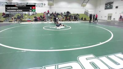 160 lbs 3rd Place Match - Alejandra Ochoa, San Joaquin Delta vs Levi Burrell, Santa Ana College