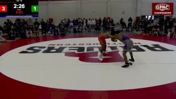 125 lbs Semifinal - Ray Ray Harris, Doane University vs Malachi Aispuro, Waldorf
