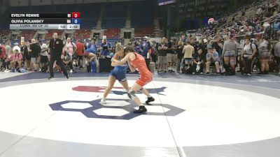 100 lbs Cons. Rd Of 32 - Evelyn Rennie, Michigan vs Olivia Polansky, Massachusetts