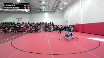 165 lbs 9th Place Match - Dominick Martinez, Fort Lupton vs Zach Stevens, Cherokee Trail