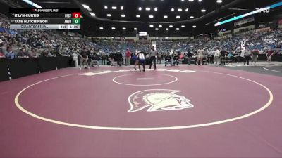 215 lbs Quarterfinal - Tate Hutchinson, Andover vs K`lyn Curtis, Overland Park - St. Thomas Aquinas HS