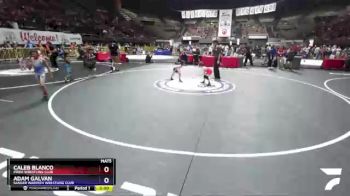 43 lbs Semifinal - Caleb Blanco, PRIDE Wrestling Club vs Adam Galvan, Sanger Warpath Wrestling Club