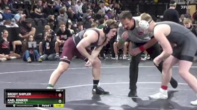 190 lbs Quarterfinal - Kael Riniker, Mount Vernon vs Brody Shipler, Algona