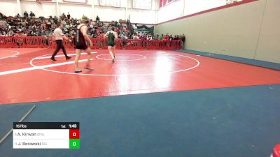 157 lbs Round Of 16 - Aiden Kirwan, Athol vs Justin Borawski, Taconic