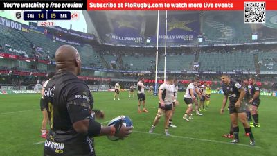 Edwill van der Merwe Try - Sharks v Saracens - 2025-2026 Champions Cup Round 2