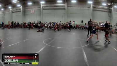 100 lbs Round 2 (8 Team) - Ryan Smith, CTWHALE vs Taysean Giles, Mat Assassins Red