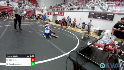 70 lbs Quarterfinal - Colton Reid, Choctaw Ironman Youth Wrestling vs Hayden Radebaugh, Little Axe Takedown Club