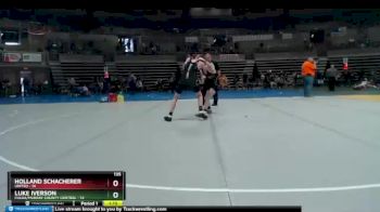 135 lbs Semis & 1st Wrestleback (8 Team) - Luke Iverson, Fulda/Murray County Central vs Holland Schacherer, UNITED