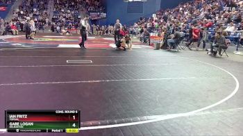 150 lbs Cons. Round 6 - Ian Fritz, Topsail vs Gabe Logan, Delbarton