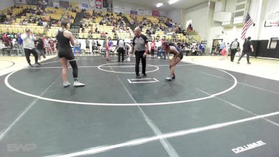 145 lbs Quarterfinal - Corey Harris, Union Girls JH vs Riley Woods, Salina