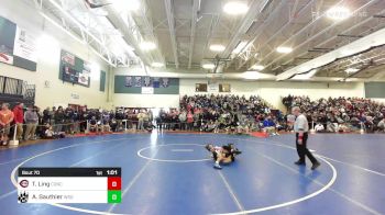 113 lbs Quarterfinal - Traevon Ling, Concord vs Aemon Gauthier, Winnisquam