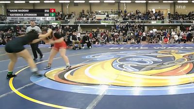 165 lbs Semifinal - Sadie Nadeau, Spaulding vs Kaydence Atkinson, New Britain