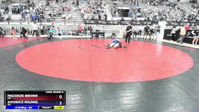 50 lbs Cons. Round 6 - Mackinzie Brewer, MO vs Kaydence Golding, ND