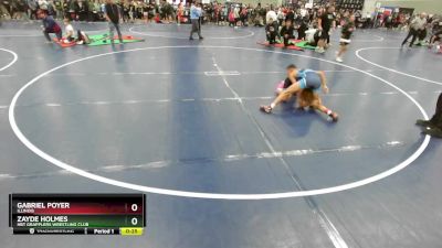 110 lbs Cons. Round 2 - Zayde Holmes, HBT Grapplers Wrestling Club vs Gabriel Poyer, Illinois