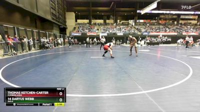 184 lbs Cons. Round 4 - Thomas Ketchen-Carter, Cumberlands vs 14 Daryus Webb, Avila