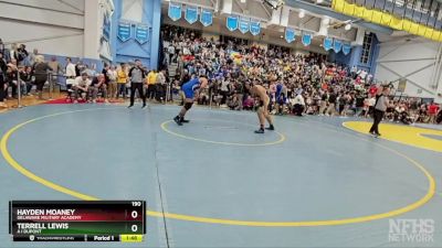 190 lbs Quarterfinal - Hayden Moaney, Delaware Military Academy vs Terrell Lewis, A I Dupont