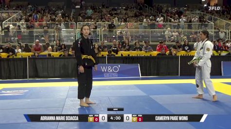 Cameryn Paige Wong vs Adrianna Marie Sciacca 2025 Pan Kids Jiu-Jitsu IBJJF Championship