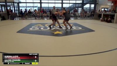 J-7 lbs Round 1 - Aurora Lloyd, Linn Mar Wrestling Club vs Lillyan Colburn, Benton Cat Pac