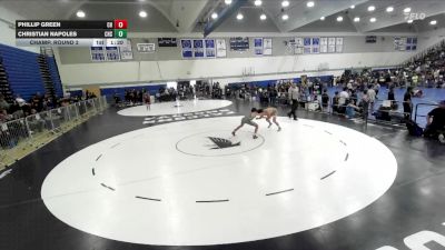 126 lbs Champ. Round 2 - Phillip Green, Clovis High vs Christian Napoles, Carson High School