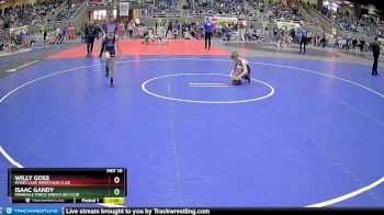 86 lbs Quarterfinal - Willy Goss, Moses Lake Wrestling Club vs Isaac Gandy, Ferndale Force Wrestling Club