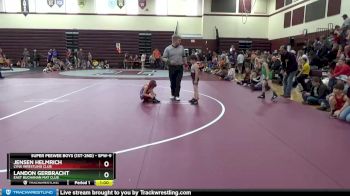 SPW-9 lbs Cons. Round 1 - Landon Gerbracht, East Buchanan Mat Club vs Jensen Helmrich, Lynx Wrestling Club