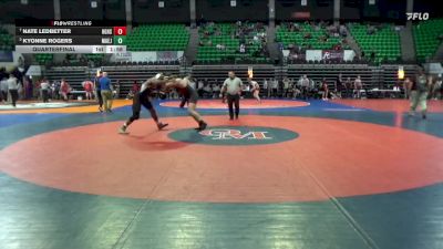 6A 190 lbs Quarterfinal - Nate Ledbetter, Hazel Green HS vs Kyonne Rogers, Mae Jemison