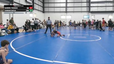45 lbs Round 3 (6 Team) - Gabriel Thomas, GREAT NECK WRESTLING CLUB GOLD vs Cannan Gayle, EASTERN CAROLINA WRESTLING ACADEMY