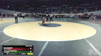 6A-126 lbs Cons. Round 3 - Styles Simpson, Lakeridge vs RJ Chacon, North Salem