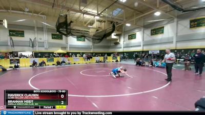 75-80 lbs Semifinal - Brahnan Heidt, Gorilla Wrestling Club, Inc. vs Maverick Clausen, Clark-Willow Lake Cyclones