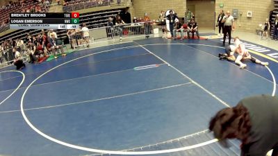 120 lbs Cons. Quarters - Brentley Brooks, Team Grand Valley Elite vs Logan Emerson, Northside Wrestling Club