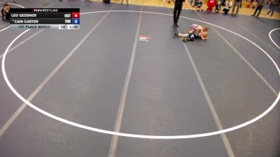 77 lbs 1st Place Match - Leo Gessner, Hastings vs Cain Carter, Pinnacle