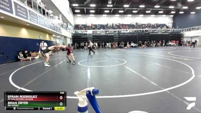 149 lbs Cons. Round 2 - Brian Dryer, Rio Hondo vs Efrain Rodriguez, Mt San Antonio College