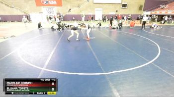 112 lbs Cons. Round 1 - Elliana Topete, Wasatch Wrestling Club vs Madeline Cornish, Female Elite Wrestling